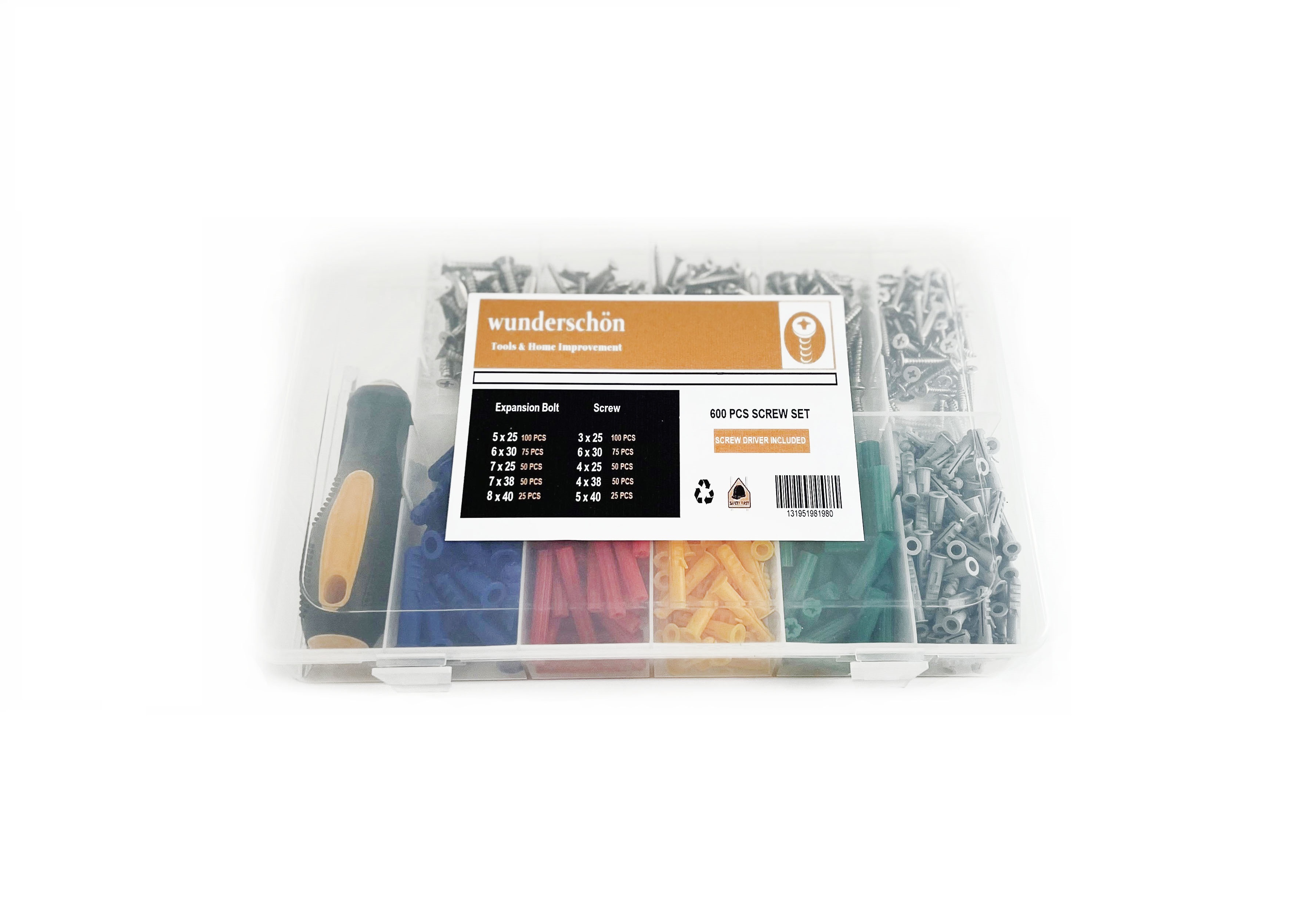 WUNDERSCHON SCREW SET ( 600 PCS )